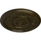 Ekena Millwork Marseille Ceiling Medallion (Fits Canopies up to 4 1/4"), Hand-Painted Green Gold, 16 1/8"OD x 5/8"P CM16MAGGS - alternate 3